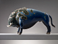 中国雕塑家王瑞林创造的超逼真的动物雕塑 ，都来赞一个吧！！