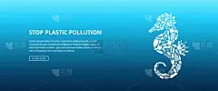 塑胶,停止标志,海洋,马,形状,一次性物品,白海,动物主题,环境,环境保护