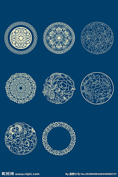 Jistabella♥洳甲采集到中式纹理图案集