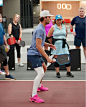Photo by Bosse on May 19, 2025. May be an image of 5 people, people playing tennis, racket, sports equipment and text.