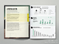 清新的表格统计类画册设计-图麦格纳媒体经济报告 | ♥⺌恋蝶︶ㄣ设计 #采集大赛#