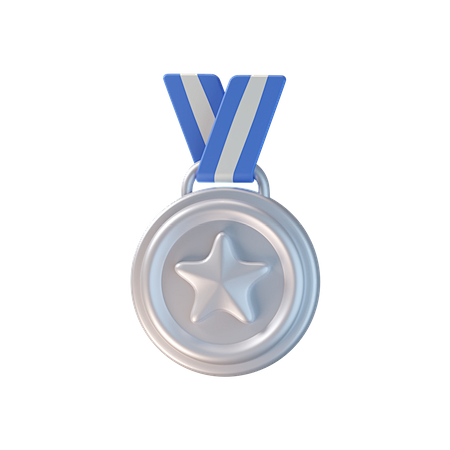 Silver Medal 3D Icon