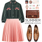 #plaid #plaidshirt #shirt #blouse #highlowstyle #green #pink #pinkandgreen #pastels #light #dark #pleated #skirt #jwanderson #leather #brogue #hm #brown #chanel #bag #classy #classic #romantic #sweet #cute #lady #girl #dressy #date #parkdate #weekend #Str