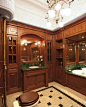 传统风格浴室 / 木质