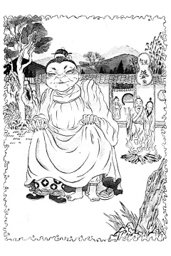 太平广记-钮氏：阚司仓，家在荆州。钮氏是他女儿的乳母，钮氏有一个儿子，阚的妻子像爱自己孩子一样爱他。某日，妻子拿林檎蒂和自己孩子玩，乳母咆哮：小娘子长大了，把我忘了，平常都把东西和我儿子平分，怎能偏爱你孩子。咬牙卷起袖子，多次旋转主人孩子。主人儿子的相貌身形变得和乳母儿子差不多。妻子知钮氏是怪，向她道歉。