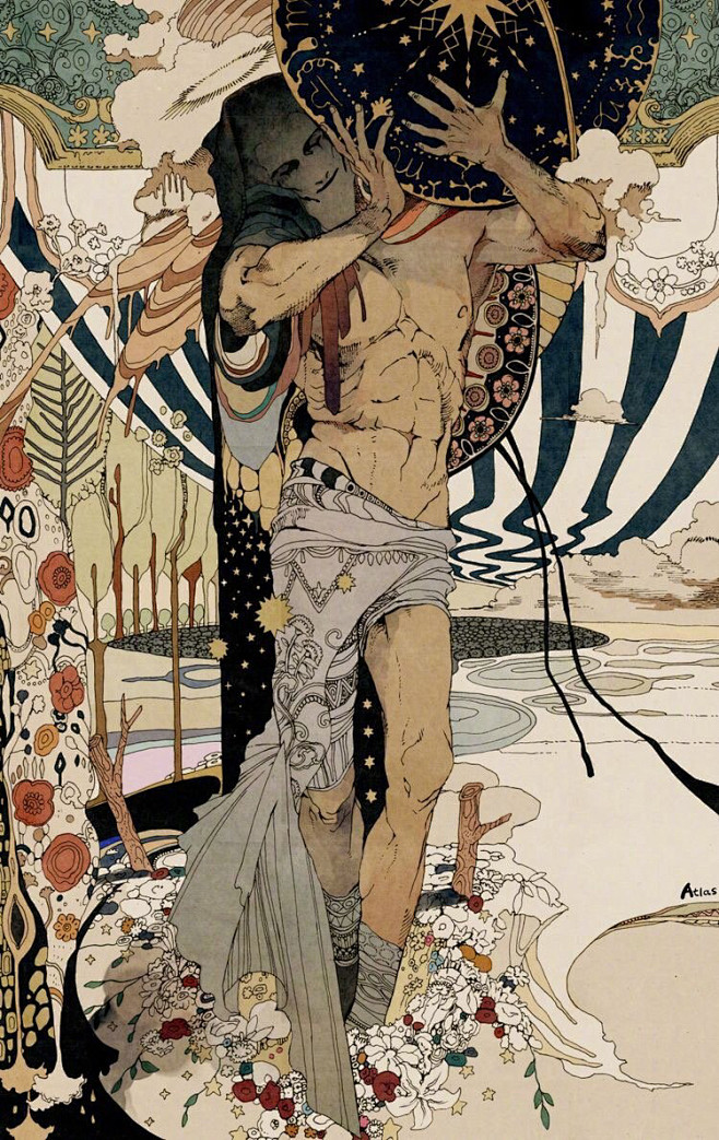 日本插画家 秋屋蜻一（Akiya Kag...