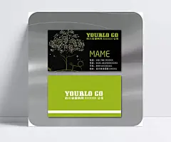 绿色环保名片设计|PSD,创意名片,大气名片,个性名片,公司名片,横版名片,卡片,大树,树,名片卡片