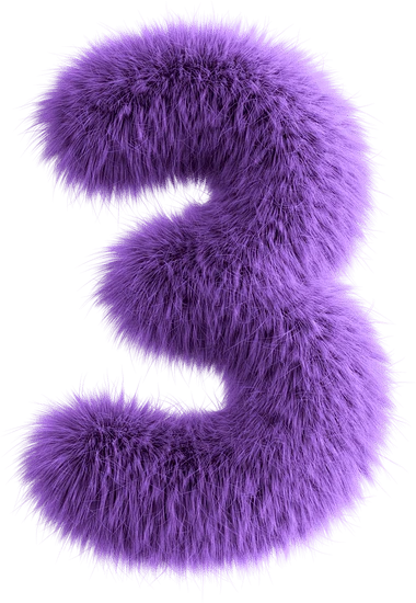 Purple Fluffy Number...