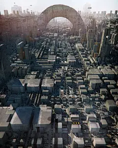 超级震撼！！意大利 3D艺术家 Inward 作品欣赏 203P 大城市-未来城市-科幻世界-微元素 - Element3ds.com!
