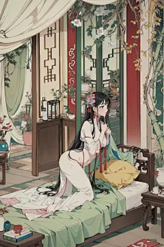 AI绘制性感唯美的美少女图集19 性感泳装清凉解暑