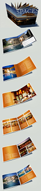 装饰画册家居画册 创意画册作品效果图 时尚橙色画册配色方案 优秀画册版式设计作品图