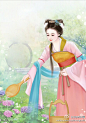 古风 女子 素材