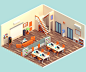 Isometric Office, Vyacheslav Ledenev : New work