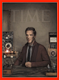 Benedict Cumberbatch 又一次登上《时代》杂志封面，官方公布放出静态封面的同时，还专门做了动态封面！迷人的大长脸，真是帅炸惹！！！！