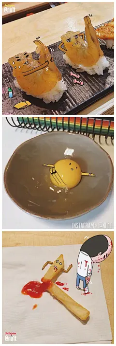 绘画给生活添乐趣~，作者:nu1t 

#手帐素材插画手绘##艺术范# ​​​​