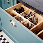 Vertical silverware drawer… Now this makes so much more sense…. @ Home Renovation Ideas: 