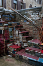Bookshop steps, Venice
