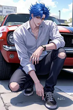 F.1_XWA_隅光破晓_理想男友帅哥小说封面推文插画-LoRA-曦邬桉-LiblibAI