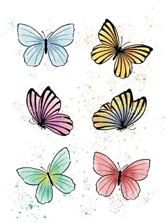 彩色蝴蝶  - 源文件下载【酷图网】蝴蝶,插画,手绘昆虫,手绘蝴蝶,矢量蝴蝶,水彩画蝴蝶,蝴蝶插画素材,蝴蝶素材,卡通蝴蝶素材,蝴蝶分层素材,红蝴蝶,装饰画,装饰素材,蝴蝶觅食,蝴蝶插画,卡通蝴蝶,蝴蝶线稿,蝴蝶卡通画,蝴蝶简笔画,