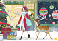 Christmas illstration for UNT Cosmetic on Behance