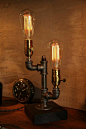 一组蒸汽朋克风格的灯具，喜欢复古的你千万不要错过！【全球最好的设计，尽在普象网www.pushthink.com】