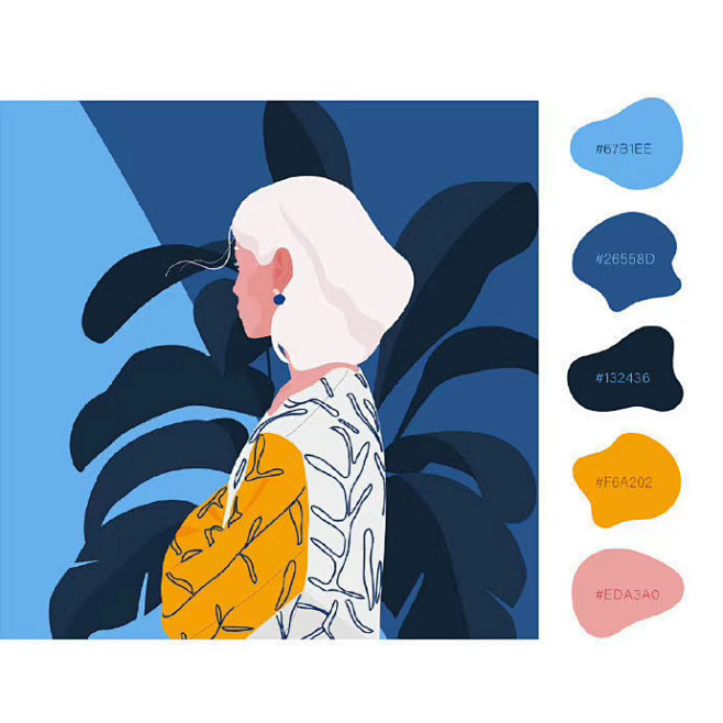人物插画/配色