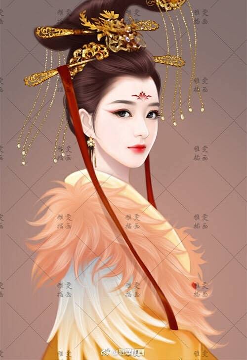 画师雅雯微博雅雯插画言情插画古风立绘古风插画橙光立绘橙光古风立绘