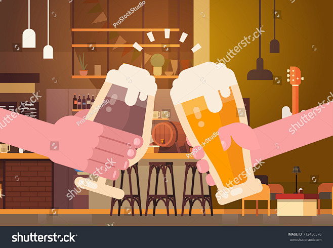 Hands Clinking Beer ...