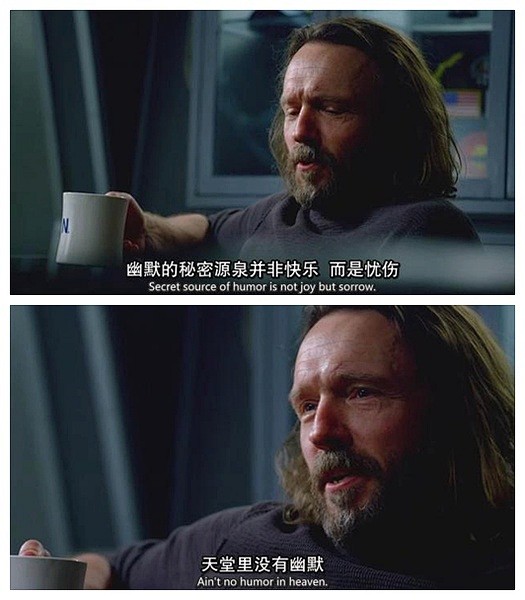 幽默的秘密源泉并非快乐，而是忧伤。天堂里...