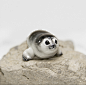 Baby Seal Figurine by RamalamaCreatures on DeviantArt