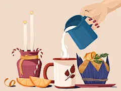 美食插画如何呈现创意？ - 优优教程网 - 自学就上优优网 - UiiiUiii.com : 插画师 Helen Lee 的一组美食扁平插画作品，作者巧妙的运用色彩，几何图形，纹理，图案和灯光；每一幅画都非常治愈，从画面中也可以看出作者是一个非常精致、热爱生活的人。