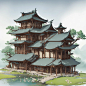 关于国风建筑的LORA已经推出 - 小红书