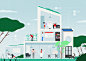 corporateillustration Drawing  Ecology environment ILLUSTRATION  Illustrator