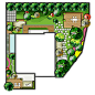 最简单小庭院设计平面图