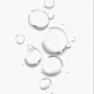 Premium PSD | Transparent water droplets