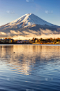 富士山,山,富士河口湖,河口湖,凹陷的,垂直画幅,天空,灵性,雪,无人