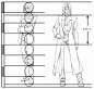 日系绘画解说  漫画插画素材  人体参考 头身 人体比例 Q版 男性八头身