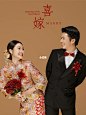 客人拍的中式秀禾婚纱照，甜蜜而高级❤️