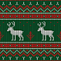 冬季圣诞针织毛衣布料花纹纹理AI矢量图案 印刷背景 (37)