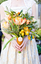 婚礼创意来源于生活！柑橘在婚礼中的运用+来自：婚礼时光——关注婚礼的一切，分享最美好的时光。#水果手捧花##柑橘#