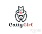 Catty Girl logo设计欣赏