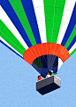 Hot Air Balloon : Serie of illustration about a travel with an Hot Air Ballon 