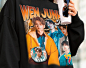 Seventeen Junhui Retro 90s Sweatshirt - Kpop Bootleg Hoodie - Seventeen Merch - Skz Hoodie - Seventeen Retro Hoodie - SKZ sweatshirt
