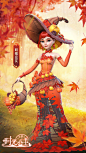 时光公主 御纸的采集 角色原画 欧美卡通 卡牌 二次元 立绘