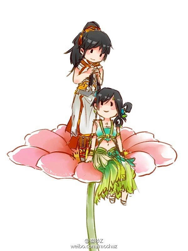 #古剑奇谭二# #羽阮# 采一朵小花儿~...