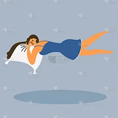 女孩,枕头,梦想,商务,请柬,周年纪念,技术,模板,问候,梦游