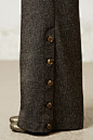 Loving the button detail on these Tweed Brighton Wide-Leg Pants.  Anthropologie