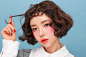 STYLENANDA : 수줍게, 사랑스럽게 #동안생기연출  차분한 우아한 레드 컬러 #얼루어링