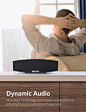 <b>Premium</b> Bluetooth Speaker : 20W Premium Stereo Portable Bluetooth Speaker with Dual 10W Drivers, Two Passive Subwoofers, Wireless Speaker for iPhone, Samsung, Nexus, and More
