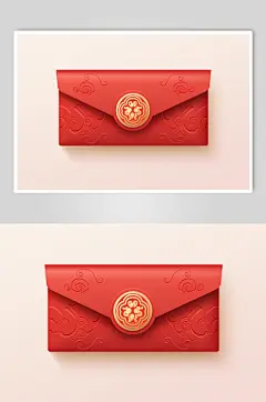 AI数字艺术中国风新年春节立体红包元素